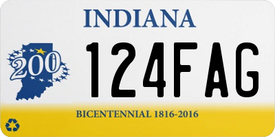 IN license plate 124FAG