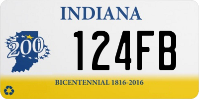 IN license plate 124FB