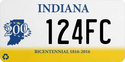 IN license plate 124FC