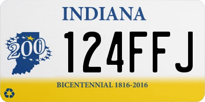 IN license plate 124FFJ
