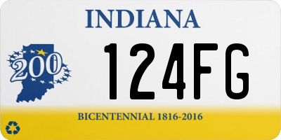 IN license plate 124FG