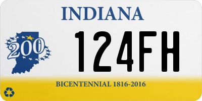 IN license plate 124FH