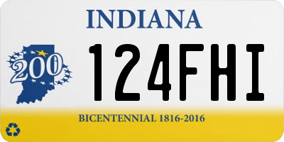 IN license plate 124FHI
