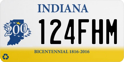 IN license plate 124FHM