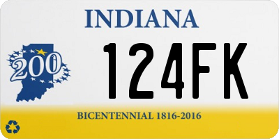 IN license plate 124FK