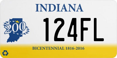 IN license plate 124FL