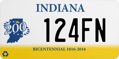 IN license plate 124FN