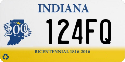 IN license plate 124FQ