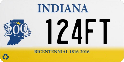 IN license plate 124FT