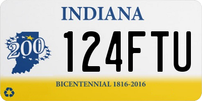 IN license plate 124FTU