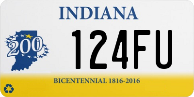 IN license plate 124FU