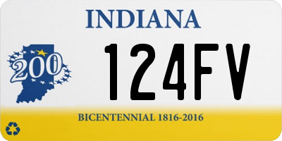 IN license plate 124FV