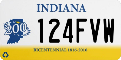 IN license plate 124FVW
