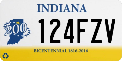 IN license plate 124FZV