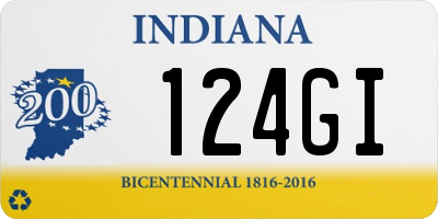 IN license plate 124GI