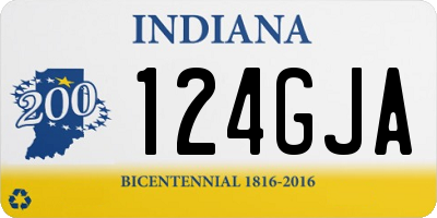 IN license plate 124GJA