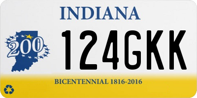 IN license plate 124GKK