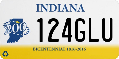 IN license plate 124GLU