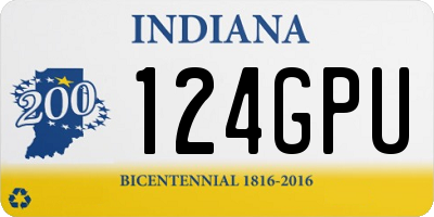 IN license plate 124GPU