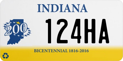 IN license plate 124HA