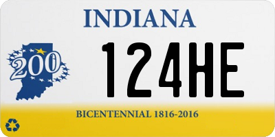 IN license plate 124HE