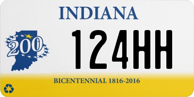 IN license plate 124HH