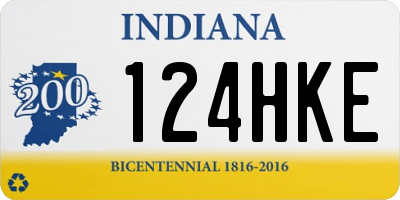 IN license plate 124HKE