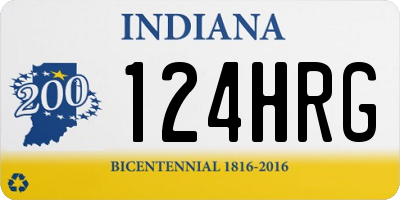 IN license plate 124HRG