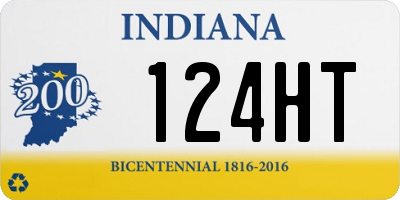 IN license plate 124HT