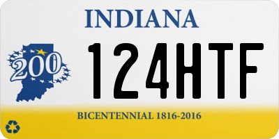 IN license plate 124HTF