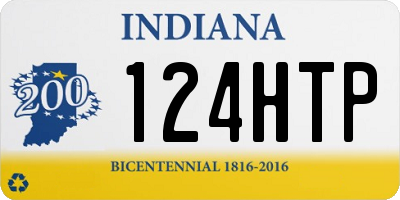 IN license plate 124HTP
