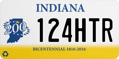 IN license plate 124HTR