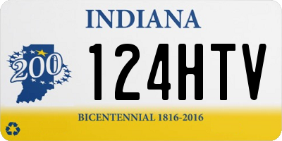 IN license plate 124HTV