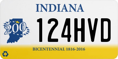 IN license plate 124HVD