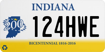 IN license plate 124HWE