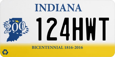 IN license plate 124HWT