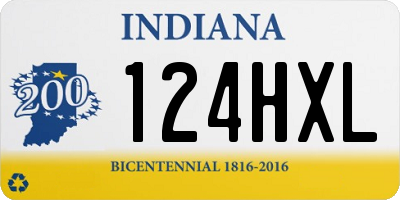 IN license plate 124HXL