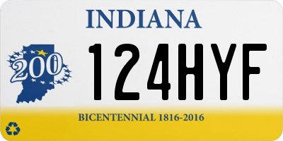 IN license plate 124HYF