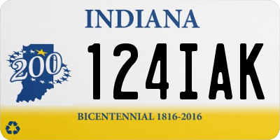 IN license plate 124IAK