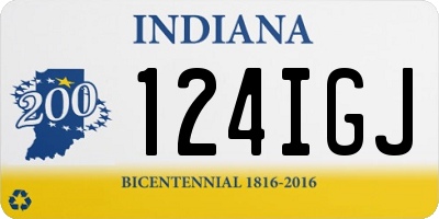 IN license plate 124IGJ