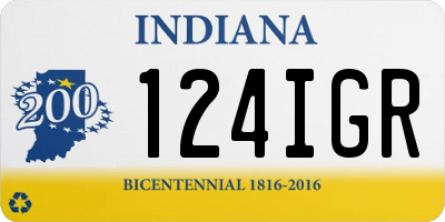 IN license plate 124IGR