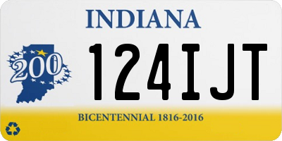 IN license plate 124IJT
