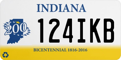 IN license plate 124IKB