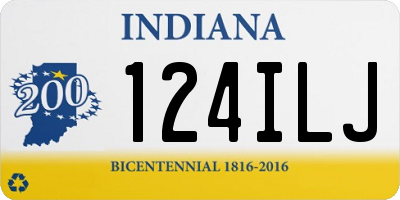 IN license plate 124ILJ