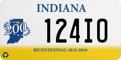 IN license plate 124IO