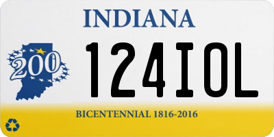IN license plate 124IOL