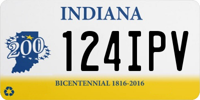 IN license plate 124IPV