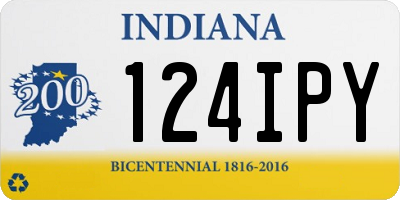 IN license plate 124IPY