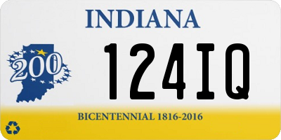 IN license plate 124IQ