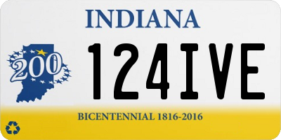 IN license plate 124IVE